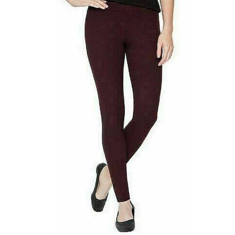 Matty M Womens Wide Waistband Full Length Leggings